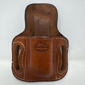 DM Bullard Maker Brown Leather Custom Holster For GLOCK‎ 17/22/31 OWB